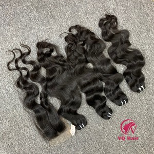 Cabello humano de alta calidad al por mayor 100% Virgen sin procesar Un donante Proveedores de cabello ondulado camboyano natural Cabello de tendencia superior - Product Image 1