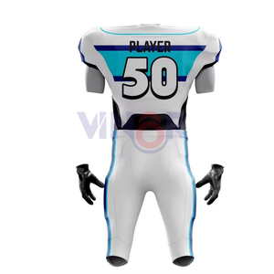 Camiseta de fútbol americano de alta calidad para hombre, ropa deportiva personalizada con mangas cortas, uniformes de sublimación transpirables, conjuntos de venta - Product Image 2