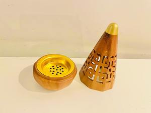 Brûleur à Bakhoor en bois artisanal de qualité supérieure, durable, options personnalisables pour la fragrance traditionnelle religieuse à domicile, 100% - Product Image 2