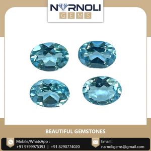 Natural Blue Topaz Loose Gemstones Faceted Sky Blue Crystal Stones Parcel with Quartz for Bespoke Fine <b>Ring</b> Bezel Prongs Mounts - Product Image 2