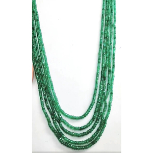 5 hilos de Esmeralda natural 3mm-3,5mm Rondelle cuentas facetadas 179 Ct lote Iroc ventas 16-18 pulgadas collar de cuentas de piedras preciosas US $208 - Product Image 1