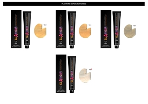 GLAMOUR PROFESSIONAL Crema de Coloración Permanente para el Cabello Platinum Super Lightener Shades 120ml Para Todo Tipo de Cabello Con Aceite de Argán - Product Image 2