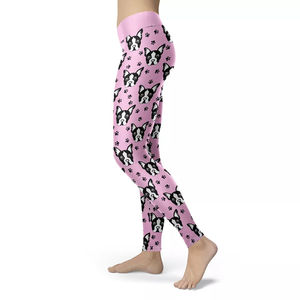 Pantalon de yoga respirant à taille haute Tissu extensible doux Non transparent pour les entraînements de course Motif solide - Product Image 3