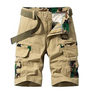 Shorts Cargo Décontractés en Toile 100% Coton pour Hommes, Taille Mi-Haute Confortable, Respirants, Imprimés par Transfert Thermique, avec Cordon de Serrage - Prix de Gros - Product Image 6