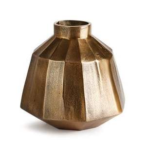 Florero de metal para decoración moderna del hogar con diseño artesanal, perfecto para usar como centro de mesa en la sala de estar. - Product Image 2
