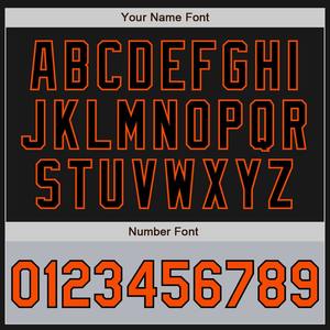 Custom negro naranja bombardero Varsity Letterman dos tonos cremallera chaqueta cortavientos Streetwear vintage hombres Varsity chaqueta - Product Image 3