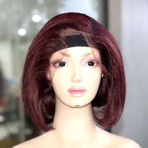 Pelucas rubias onduladas estilo bob de cabello humano vietnamita 100% con cabello fino de bebé - Product Image 6