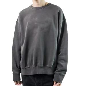 Sudadera de Forro Polar Grueso de 400g para Hombre, Estilo Urbano, con Bolsillo Frontal, Lavado Ácido, MADE BY HS 2026 - Product Image 4