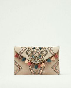 Nouvelle pochette à main unique de style bohème avec broderie et perles, design élégant, doublure pour mariage, vente en gros - Product Image 6