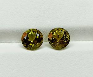 Atractiva Piedra Preciosa de Turmalina Verde, Turmalina Semipreciosa Suelta, Gemas Redondas de Turmalina Natural, Piedra Tallada Facetada, Regalo para Ella - Product Image 5