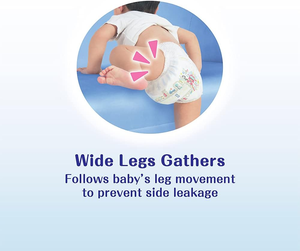 Nueva mejor opción japonesa de alta calidad marca Unicharm Moony XL tamaño bebé pañal para niña malvavisco suave al tacto - Product Image 2