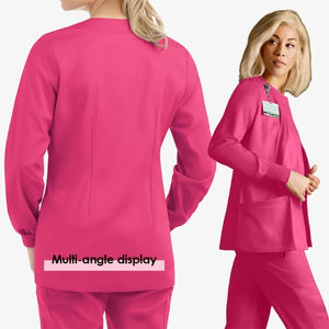 Uniformes de Enfermería de moda, uniformes médicos lavable para mujeres y hombres de algodón elástico de enfermera, juegos de Cirugía de lona de grado hospitalario - Product Image 5