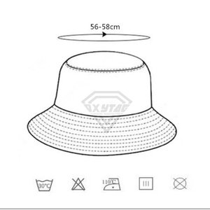 หมวกบักเก็ตผ้าฝ้ายสไตล์สตรีทแวร์หมวกชาวประมงหมวกถักลายเอง - Product Image 6