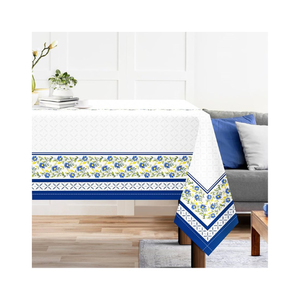 Rani Pink Made In India 100% Cotton Embroidered Table Cloth 60x90 Inches 180 GSM GOTS Certified Anti-Fade For Home Tableware - Product Image 3