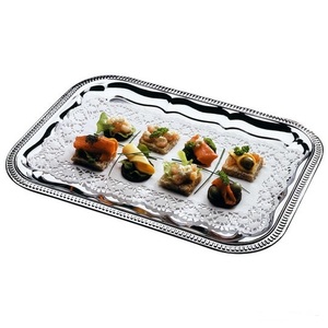 Bandeja de metal de estilo clásico Técnica de esmalte de color ecológico para uso diario para mejorar la belleza de las celebraciones festivas de la sala de estar - Product Image 1