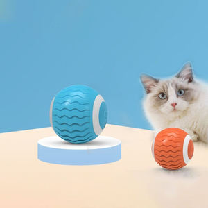 Balle rotative automatique avec lumière LED, écologique, moderne, simple, jouet pour chat électrique intelligent à roulement sonore, rechargeable, pour jouer en intérieur - Product Image 5