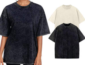 100% coton T-Shirt pour hommes coupe ample imprimé décontracté unisexe femmes T-Shirt surdimensionné lavage à l'acide coton à manches courtes T-Shirt pour tous - Product Image 5