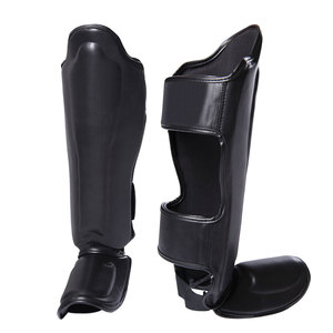 Protectores de Espinilla de PU Transpirables y Ligeros de Alta Calidad para Entrenamiento de Artes Marciales, Fabricación Profesional - Product Image 1