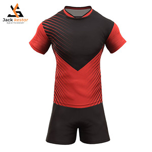 Uniforme de Rugby para Adultos, Diseño Personalizado, Poliéster, Precio de Fábrica, Jersey Transpirable, Uniforme de Rugby de Súper Calidad y Cómodo - Product Image 1
