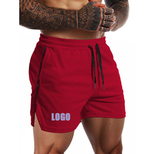 2025 Short de course pour hommes sur mesure séchage rapide respirant vêtements de sport maille taille haute solide élastique taille fermeture genou longueur - Product Image 5