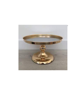 แท่นวางเค้กทองเหลืองรูปทรงกลมสี่เหลี่ยมถาดวางโชว์ผลไม้ของหวานแบบคริสตัลดีไซน์สำหรับปาร์ตี้ - Product Image 4