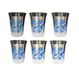 Gobelet rond en acier poli mat de qualité supérieure en vrac en gros pour la maison et l'hôtel verre fait à la main personnalisé - Product Image 5