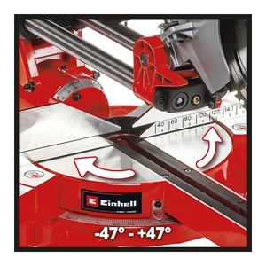 Sierra ingletadora radial inalámbrica de 36 V para madera, modelo TE SM 36 210 Li Solo PXC con disco de 210 mm de diámetro, sierra eléctrica - Product Image 5