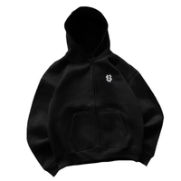 Sweat-shirt unisexe Y2K New Punk style streetwear américain, 100% coton, coupe oversize, doublure polaire, brodé, imprimé personnalisé, zippé, respirant