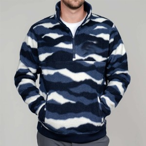เสื้อฮู้ดผู้ชายผ้าฟลีซเนื้อนุ่มสำหรับฤดูหนาว พิมพ์ลายดิจิทัล คุณภาพสูง สวมใส่สบาย เหมาะสำหรับใส่ลำลองและกิจกรรมกลางแจ้ง - Product Image 1