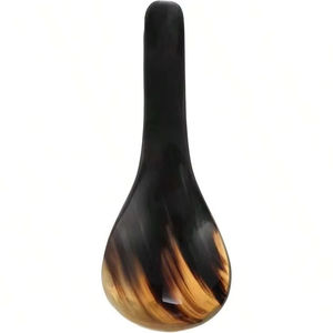 STYLE POLISHED WHITE HORN SPOON for Home and Restaurant Kitchen Use Best Quality Handicraft Animal Style Bowl on Sale - Product Image 1