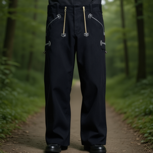 PAUL <b>Work</b> Trousers Size 50 <b>Black</b> FHB Workwear - Product Image 3