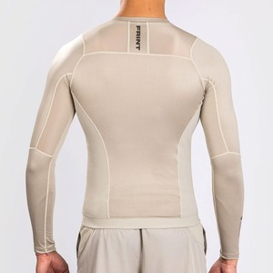 2025 mejor calidad superior logotipo personalizado Unisex MMA Rash Guard Shorts Set Anti-UV UPF50 + entrenamiento de entrenamiento transpirable de secado rápido caliente - Product Image 4