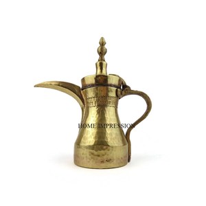 Metal <b>Teapot</b> Customized Shape Wholesale Designer Arabian Dallah Customized Finished Wholesale Luxury Brass Dallah Supplies - Product Image 1