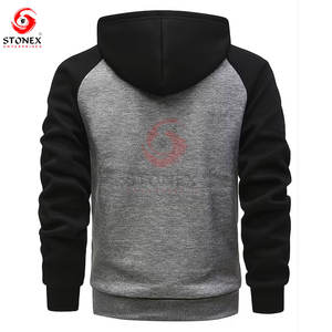 เสื้อฮู้ดซิปผู้ชายสำหรับฤดูหนาว ออกแบบเองได้ สไตล์ลำลอง ผ้าฟลีซ 100% ผ้าฝ้ายเนื้อนุ่ม สี ขนาด และโลโก้แบบกำหนดเอง ทรงปกติ - Product Image 2