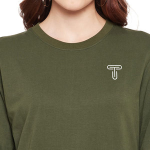 Sudadera con serigrafía de ajuste regular para mujer, las últimas sudaderas de tela de punto informales, ropa de invierno de los fabricantes - Product Image 5