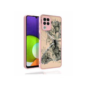 Étui de luxe brillant à motifs en PC et silicone pour Samsung Galaxy M22, série ATA Nora, avec protection d'appareil photo, coque de téléphone portable 13 Pro - Product Image 2