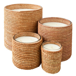 Soporte de velas de ratán de nuevo diseño, soportes, farolillos y tarros de velas más vendidos para decoración del hogar, tamaño de Color personalizado de Vietnam - Product Image 1