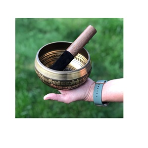 BOL chantant tibétain FORME PERSONNALISÉE DE HAUTE QUALITÉ ET MEILLEURE FABRICATION À DES PRIX BON MARCHÉ DE L'INDE - Product Image 1