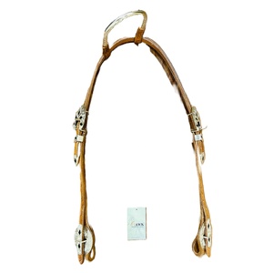 Cabecera de cuero de una oreja ecuestre occidental elegante de alta calidad bordado tallado a mano precio al por mayor para montar a caballo - Product Image 1