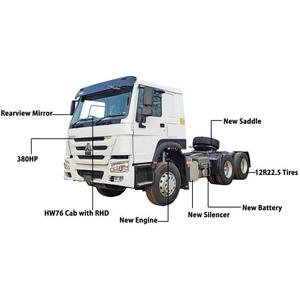 Nuevo Camión Tractor Howo 380 6x4 Diésel, Volante a la Izquierda, Camión Pesado con Estándar de Emisiones Euro 5, Camión con Remolque - Product Image 5