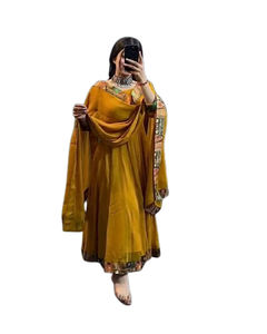 Kurtis de algodón de rayón de uso tradicional indio más hermoso con Kurtis DE TRABAJO Chikankari y Pent de trabajo de bordado para mujeres - Product Image 1