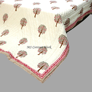 New Hoa Hậu Cây Thiết Kế Nữ Hoàng Kích Thước Giường Đôi Có Thể Đảo Ngược Bông Chăn Tất Cả Các Mùa 200TC Cổ Điển Khối In Quilt Handmade - Product Image 4