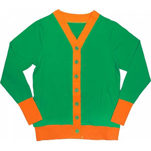 Women's Men's Casual <b>Long</b> Sleeve Winter <b>Cardigan</b> Embroidery V-Neck Covered Buttons Breathable Quick Dry Patchwork Design - Product Image 1