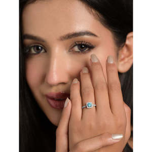 Anillos de Plata de Ley 925 de Primera Calidad para Mujer, Chapados en Rodio con Incrustaciones de Topacio o Circonio para Bodas - Product Image 3