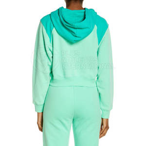 Sudadera con capucha corta personalizada para mujer, sudaderas con capucha informales, Jersey recortado, Sudadera con capucha de gran tamaño para mujer - Product Image 3