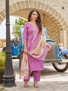 Ensembles de Kurti prêts à porter de créateur en pur coton avec dupatta à imprimé numérique pour la nouvelle collection 2025 – Costumes 3 pièces en coton pour femmes - Product Image 6