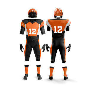 Uniforme de fútbol americano para hombre superventas, Material de poliéster 100%, absorbe la humedad, secado rápido, transpirable, logotipo personalizado - Product Image 4