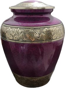 Urne funéraire élégante et moderne en aluminium, fabriquée à la main, avec un design décoratif personnalisé pour une utilisation comme vase sur table funéraire - Product Image 4