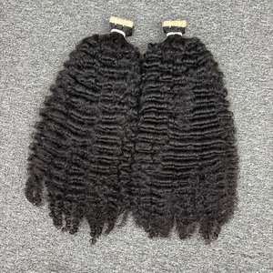 Cheveux frisés en ruban, 100% cheveux humains, cheveux bruts indiens, un donneur - Product Image 5