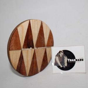 Acacia & Pinewood Joined Coaster With Zigzag <b>Pattern</b> Designer Coater From Tradnary Exim Pvt Ltd - Product Image 1